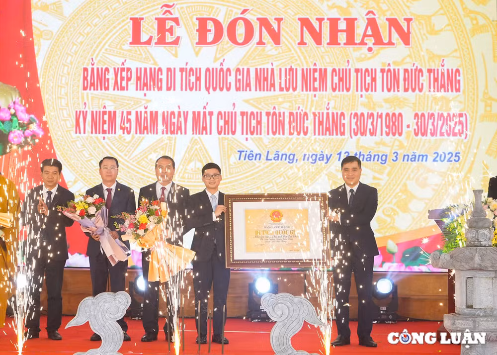 hai phong don nhan bang xep hang di tich quoc gia nha luu niem chu tich ton duc thang hinh 1