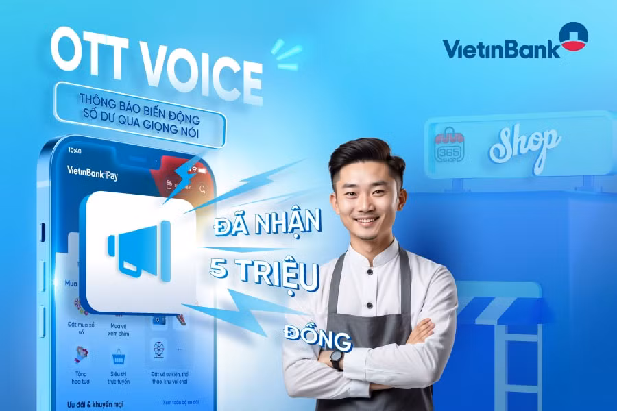 vietinbank ipay mobile chinh thuc ra mat tinh nang ott voice hinh 1