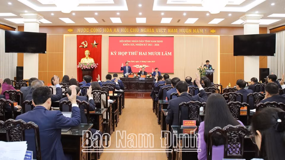 hdnd tinh nam dinh thong qua 5 nghi quyet tai ky hop thu 25 hinh 1