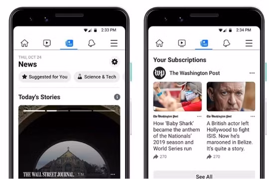 Facebook News chính thức ra mắt tại Mỹ