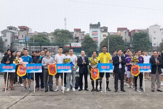 5 đội bóng tham gia Giải bóng đá Hội khỏe Hội Nhà báo Hà Nội mở rộng