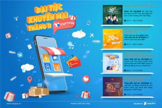 VNPT Pay mở đại tiệc ưu đãi nhân Ngày độc thân 11/11