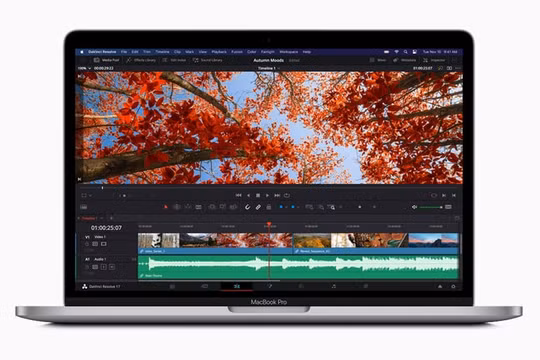 MacBook Pro 13 inch dùng chip M1 có thời lượng pin lên tới 20 tiếng