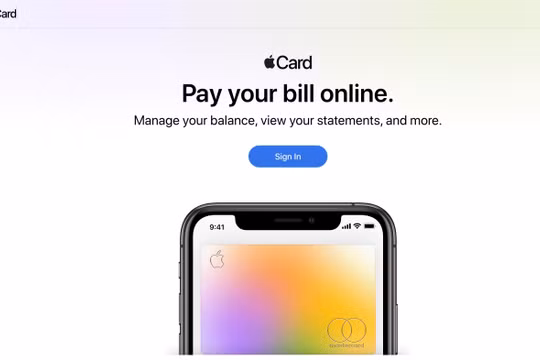 Apple Card được Apple tạo trang web riêng để quản lý