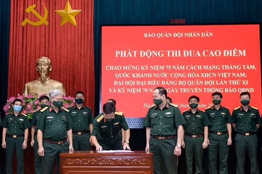 Báo Quân đội nhân dân phát động đợt thi đua kỷ niệm 70 năm Ngày ra số đầu tiên