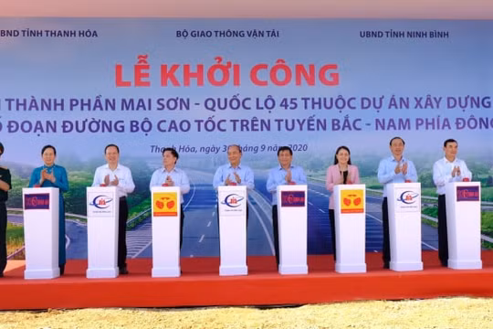 Thủ tướng Nguyễn Xuân Phúc dự Lễ khởi công đường cao tốc Bắc - Nam tại Thanh Hóa