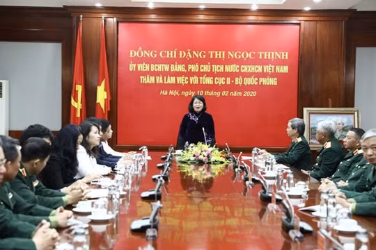 Phó Chủ tịch nước: Tin tức của Tình báo Quốc phòng phản ánh đầy đủ, kịp thời, chính xác