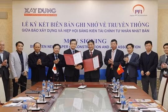 Báo Xây dựng hợp tác truyền thông với Hiệp hội sáng kiến tài chính tư nhân Nhật Bản