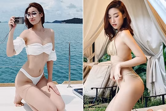Hoa hậu Đỗ Mỹ Linh tự tin khoe vẻ quyến rũ với bikini 2 mảnh