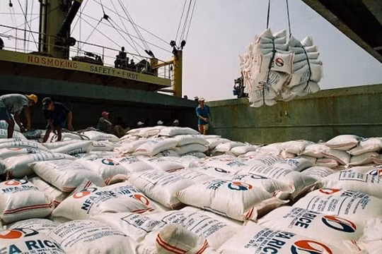 Việt Nam đã xuất khẩu trên 5,35 triệu tấn gạo