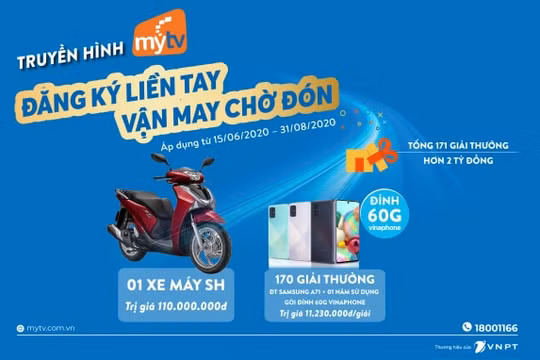 Lắp truyền hình MyTV, đón hè cực đỉnh với kho quà tặng hơn 2 tỷ đồng