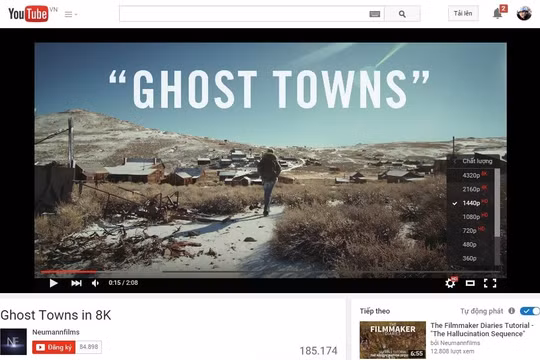 YouTube cho phép Android TV có thể phát nội dung 8K