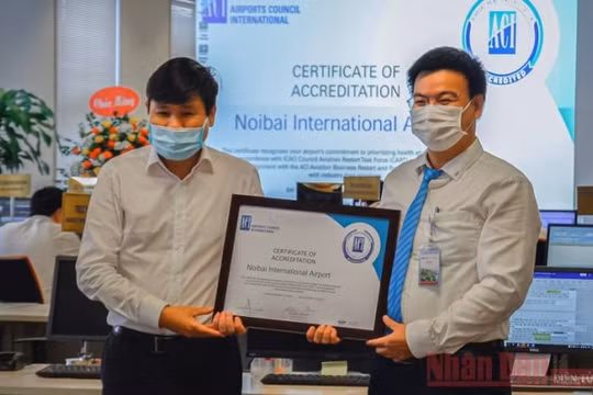 Sân bay Nội Bài nhận chứng nhận an toàn chống dịch