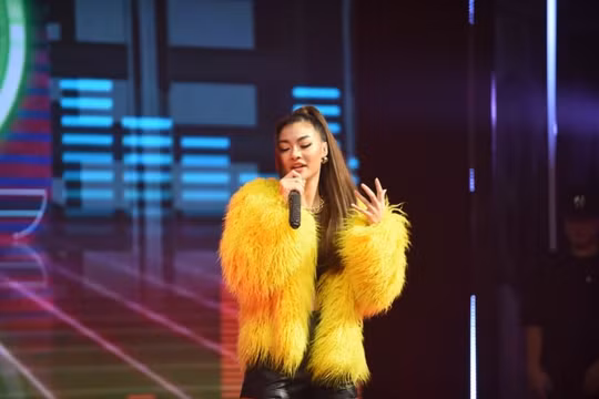 Á hậu Kiều Loan và khả năng rap gây tranh cãi ở "King of Rap"
