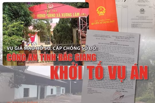 Khởi tố vụ án hình sự "Giả mạo hồ sơ, cấp chồng sổ đỏ"