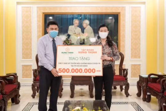 Tập đoàn Hưng Thịnh tiếp tục trích ngân sách 20 tỷ đồng ủng hộ hoạt động phòng, chống Covid-19