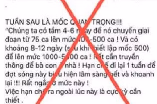 Hà Nội xử phạt một phụ nữ đăng facebook sai sự thật về Covid -19