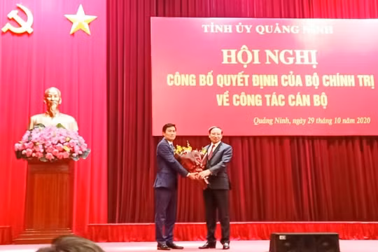 Ông Nguyễn Tường Văn được điều động làm Phó Bí thư Tỉnh ủy Quảng Ninh