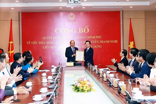 Đồng chí Nguyễn Thanh Nghị được bổ nhiệm làm Thứ trưởng Bộ Xây dựng