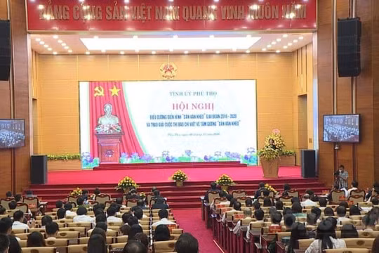 Phú Thọ: Hội nghị biểu dương điển hình dân vận khéo giai đoạn 2016 - 2020