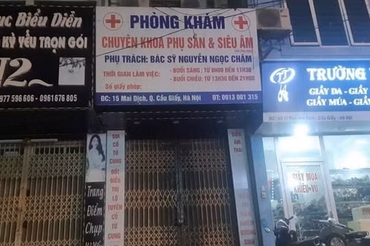 Thông tin mới nhất vụ thai phụ tử vong tại phòng khám tư ở Hà Nội