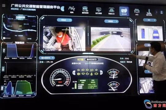 Trung Quốc thí điểm sử dụng xe bus trang bị 5G tại thành phố Quảng Châu