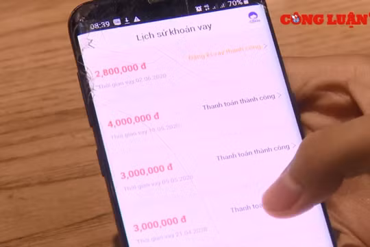 Tràn lan “ bẫy” vay tiền qua app