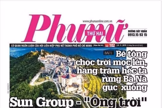 Báo Phụ nữ TP. Hồ Chí Minh bị tước quyền sử dụng giấy phép hoạt động báo điện tử trong 1 tháng