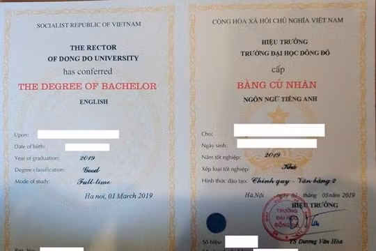 Bộ Giáo dục sẽ xử nghiêm trường hợp sử dụng bằng giả của Đại học Đông Đô