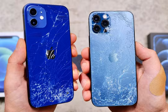 Thử nghiệm thả rơi iPhone 12 Mini và iPhone 12 Pro Max