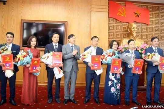 Tỉnh ủy Lai Châu phân công, bổ nhiệm nhiều cán bộ chủ chốt