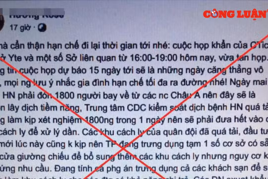 Chống tin giả: Triệu tập, xử phạt người tung tin đồn “Hà Nội sắp vỡ trận”