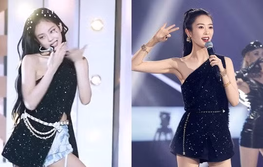 So độ gợi cảm của 2 mỹ nhân Đồng Dao và Jennie (BlackPink) khi đụng đồ