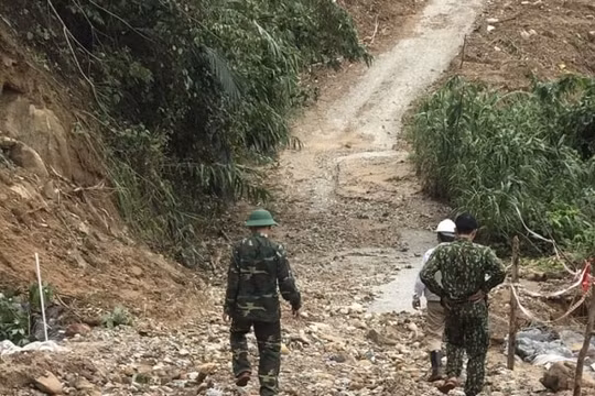 Đường 71 vào Thủy điện Rào Trăng 3 đã thông tuyến trở lại