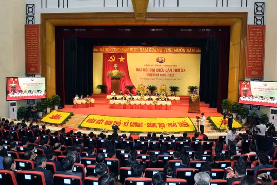 Bế mạc Đại hội đại biểu Đảng bộ tỉnh Thái Nguyên lần thứ XX, nhiệm kỳ 2020 - 2025