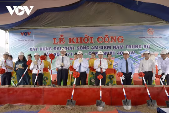 Khởi công xây dựng Đài phát sóng Nam Trung Bộ: Tiếp tục khẳng định chủ quyền quốc gia trên biển