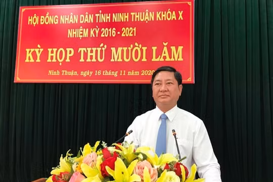Ông Trần Quốc Nam giữ chức Chủ tịch UBND tỉnh Ninh Thuận