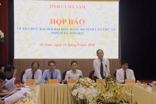 Hà Nam: Chuẩn bị tổ chức Đại hội đại biểu Đảng bộ tỉnh lần thứ XX