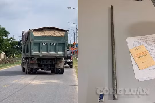 Hải Dương: Lái xe rút tuýp sắt đòi "vụt" thanh tra giao thông