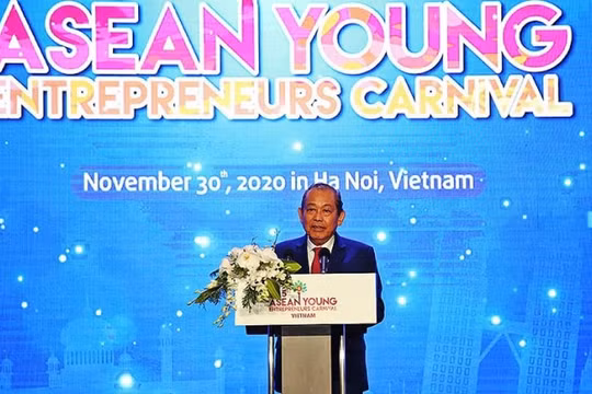 Phó Thủ tướng Trương Hòa Bình dự Diễn đàn Doanh nhân trẻ ASEAN năm 2020