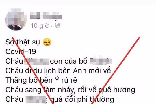 Hà Nội: Tung tin giả về ca nhiễm Covid-19 thứ 17 nguy kịch, nam thanh niên 22 tuổi bị xử lý