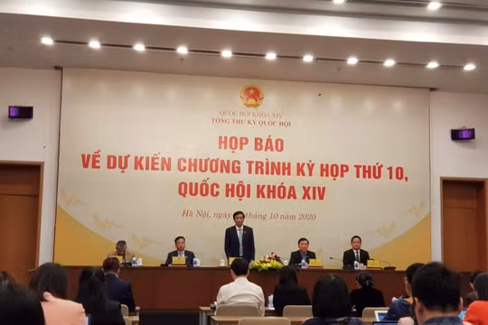 Kỳ họp thứ 10, Quốc hội khóa XIV : Quốc hội sẽ dành 7 ngày cho công tác xây dựng pháp luật