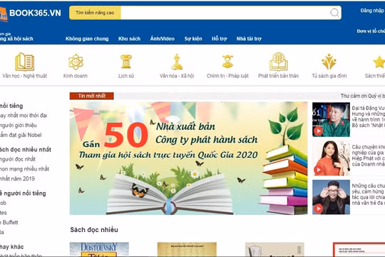 Bắt đầu triển lãm sách trực tuyến mừng Quốc khánh từ ngày 1/9