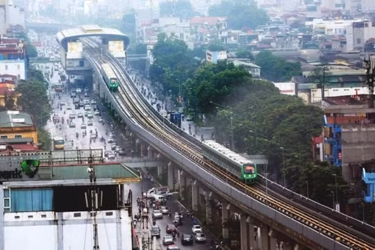 Chính thức vận hành thử tuyến đường sắt Cát Linh - Hà Đông