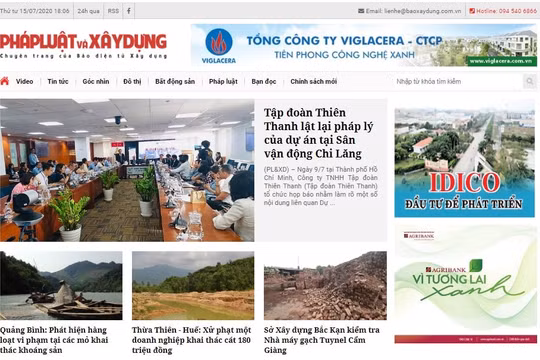Báo Xây dựng sẽ ra mắt chuyên trang Pháp luật và Xây dựng