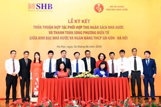 SHB hợp tác phối hợp thu ngân sách nhà nước và thanh toán song phương điện tử