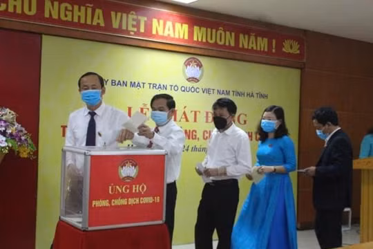 Hà Tĩnh: Hơn 18,3 tỷ đồng ủng hộ phòng, chống dịch Covid-19