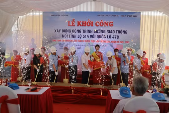 Thanh Hóa: Khởi công xây dựng công trình chào mừng Đại hội Đảng bộ huyện Triệu Sơn lần thứ XVIII