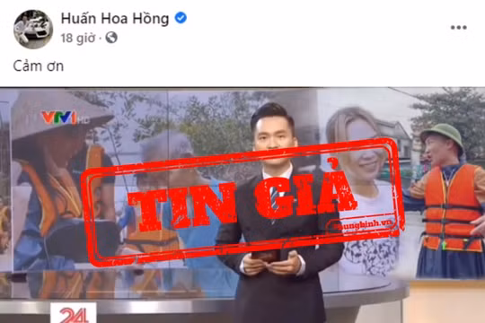 VTV24 khẳng định Huấn 'hoa hồng' xuất hiện trong clip trao quà là cắt ghép