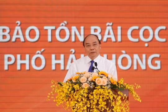 Thủ tướng dự lễ khởi công xây dựng Khu bảo tồn bãi cọc Cao Quỳ